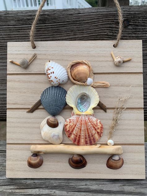 Lettered Olive Shell Crafts, Lettered Olive Shell, Olive Shell, Seashell Mirror, Shell Wreath, Shell Crafts, Oyster Shell, Coastal Decor, Sea Shells