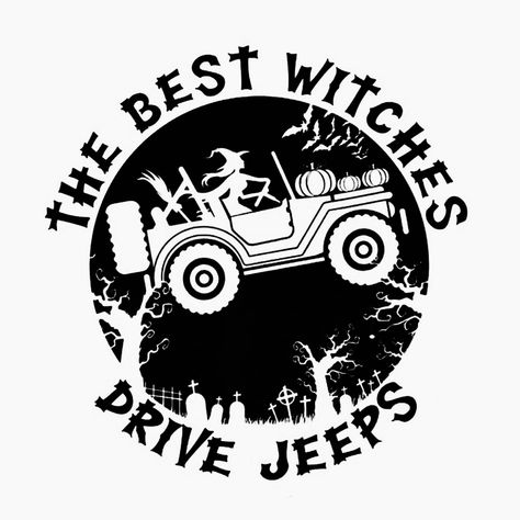 Halloween Jeep Svg, Halloween Jeep Wrangler Decorations, Jeep Crafts, Jeep Wrangler Accessories Decals, Halloween Jeep, Jeep Decor, Jeep Drawing, Jeep Names, Jeep Wallpaper