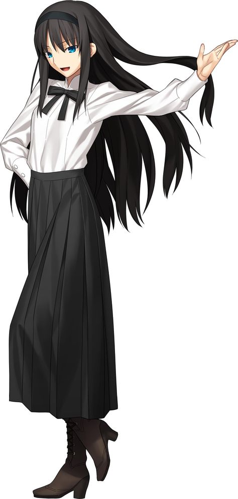 Akiha Tohno, Bleach Anime Art, Type Moon, Bleach Anime, Fate Stay Night, An Anime, Character Concept, Anime Character Design, Black Hair