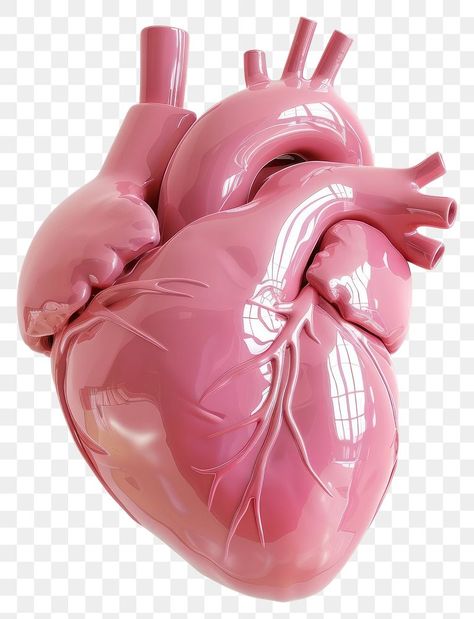 Realistic human heart illustration | premium image by rawpixel.com / Aom W. Human Heart Realistic, Human Heart Design, Aesthetic Human Heart, Human Heart Art Aesthetic, Anatomical Heart Aesthetic, Aesthetic Pngs For Edits, Human Heart Png, Heart Png Aesthetic, Y2k Stickers Png