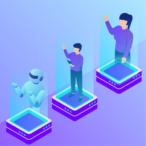 Hologram Illustration, Futuristic Isometric, Orthographic And Isometric Drawing, Exploded Isometric, Isometric Technology Illustration, Psd Icon, Vector Photo, Graphic Resources, Vector Illustration