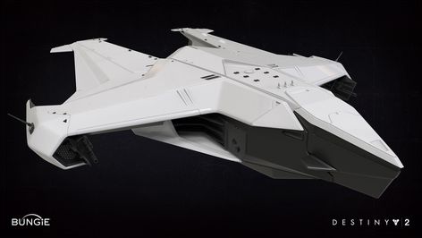 ArtStation - Destiny 2 Player Ship, Aaron de Leon Destiny Ships, Future Aircraft, Aerospace Design, Space Ships Concept, Space Ship Concept Art, Starship Concept, Starship Design, Drone Design, Sci Fi Ships