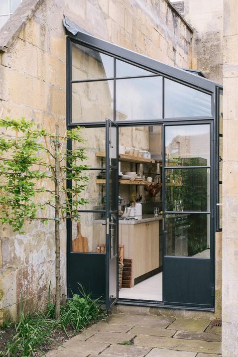 Sebastian Cox | deVOL Kitchens Devol Kitchens, Open Door, Kitchen Extension, Design Hotel, Industrial Kitchen, Stylish Kitchen, House Extensions, Outdoor Kitchen Design, Villa Design