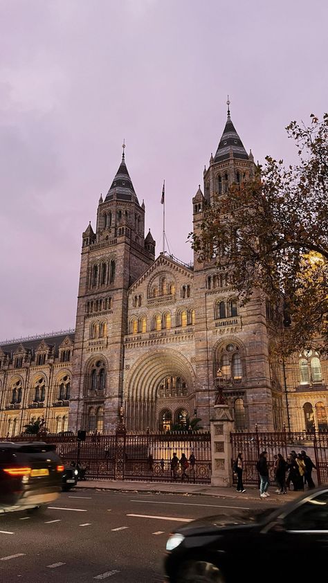 _melaniefontaine on Instagram: I can’t imagine how walking past the Natural History Museum during sunset could ever stop feeling magical… . . . . . . . . . #london… History Museum Aesthetic, Scott Street, Green Academia, Natural History Museum London, Books 2024, 2024 Board, London Girl, Museum Aesthetic, London Kensington