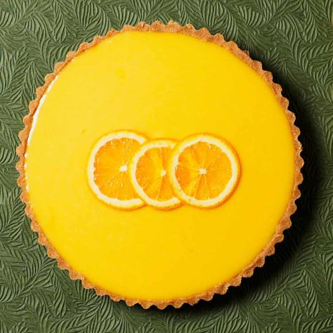 Christmas dessert: Tamal Ray’s recipe for no-bake spiced orange tart | The sweet spot | Food | The Guardian Orange Tart Recipe, Orange Recipes Dessert, Broken Biscuits, Orange Tart, Jelly Slice, Creme Brulee Cheesecake, Dessert Simple, Banoffee Pie, Dessert Aux Fruits