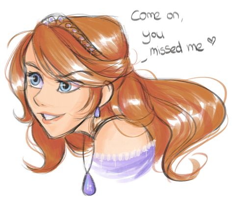 Sofia The First Fanart Older, Sofia X Hugo, Sofia The First Fanart, Disney Characters As Humans, Phineas E Ferb, Iconic Movie Characters, Disney Princess Sofia, Disney Au, Princess Sofia The First