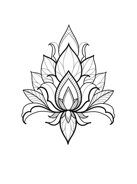 Mandala Tattoo Simple, Mandala Tattoo Sketch, Mandala Tattoo Stencil, Geometric Tattoo Sketch, Lotus Mandala Design, Tattoo Crane, Simple Mandala Tattoo, Wrist Tattoo Designs, Monster Tattoo