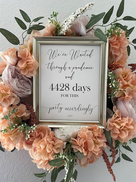 Countdown Sign, Wedding Party Decor, Wedding Countdown, Home Computer, Sign Wedding, Jewelry Card, Types Of Printer, Printable Signs, Decor Wedding