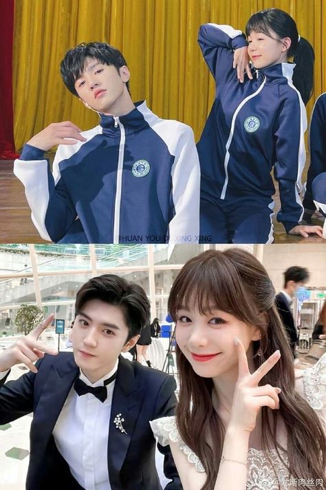 🥰 “Our Secret” Rainbow Xu & Chen Zhe Yuan (“Ding Xian & Zhou Si Yue” 👩🏻‍❤️‍👨🏻) Behind the scenes: when you work well together with someone you like 💞💖 Rainbow Xu, Chen Zhe Yuan, Most Handsome Korean Actors, Chinese Picture, Film China, Bff Poses, Doremon Cartoon, Korean Drama Series, Top Film