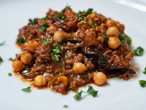 Ground Lamb Recipes For Dinner, Imam Bayildi, Ground Lamb Recipes, Moussaka Recipe, Stuffed Eggplant, Middle East Recipes, Ground Beef Recipes Healthy, Ground Lamb, Ground Beef Recipes Easy