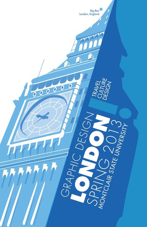 Study Abroad Poster Design, Study Abroad Poster, London Study Abroad, Desain Editorial, Creative Advertising Design, Event Poster Design, Poster Series, Creative Poster Design, Illustrator Tutorials