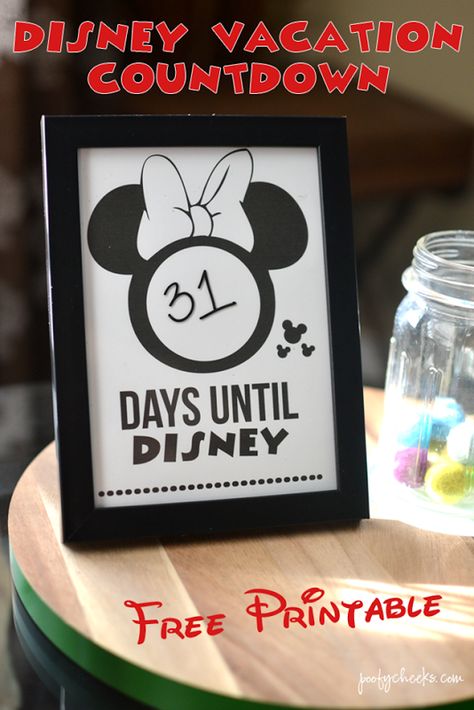 Disney Vacation Countdown Printable Disney Vacation Countdown, Disney Ribbon, Vacation Countdown, Disney Surprise, Disney Countdown, Disney Free, Family Disney Trip, Disney Paris, Fast Pass