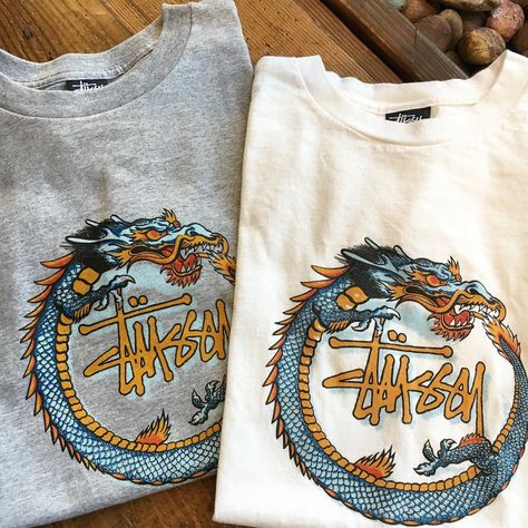 Vintage By Round Two on Instagram: “90s Stussy tees 🐉 Size M” Birthday Shopping List, Round Two, Street Wear, Women's Top, T Shirt, How To Wear, Instagram