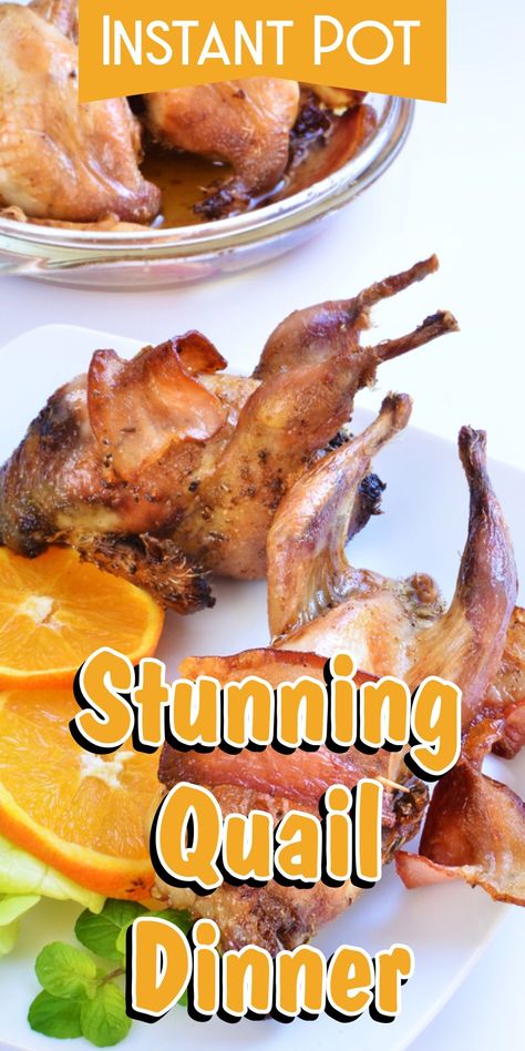 Instant Pot Stunning Quail Dinner | Pressure Cooker Stunning Quail Dinner | Slow Cooker Quail | Easy Stunning Quail Dinner Recipe | Crock Pot Quail | One Pot Stunning Quail Dinner | How to make Stunning Quail Dinner | Instapot Roasted Quail  #dinner #quail #recipe #instantpot #corriecooks Crockpot Quail Recipes, Easy Quail Recipes, Quail Recipes Crockpot, How To Cook Quail, Baked Quail Recipes, Quail Dinner, Roast Quail Recipes, Dinner Instapot, Cooking Quail