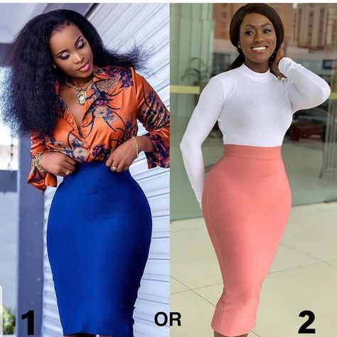 Which one do you prefer btw the 2 skirts, pencil skirt 2 or Biro skirt 1😁😁😁😁😁 Sommelier Outfit, Formal Skirt Outfit, Casual Outfit For Work, Simple Fashion Outfits Minimal Style, Official Dresses, Outfit For Work, Career Outfits, Fashion Feminine, 30 Outfits