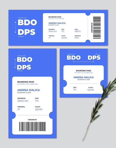 E-Ticket Template AI, EPS, PSD E Ticket Design, E Ticket, Ticket Design, Ticket Template, Vector Shapes, Professional Design, Psd Files, Design Template, Boarding Pass