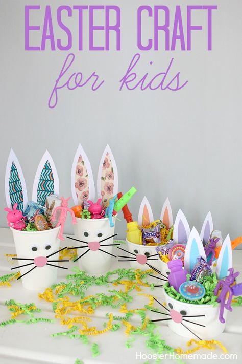 Bunny Cups, Easter Photo Frames, Easy Craft Ideas For Kids, Easter Craft For Kids, Mothers Day Craft, Class Treats, Daycare Gifts, Easter Classroom, Easter Lessons