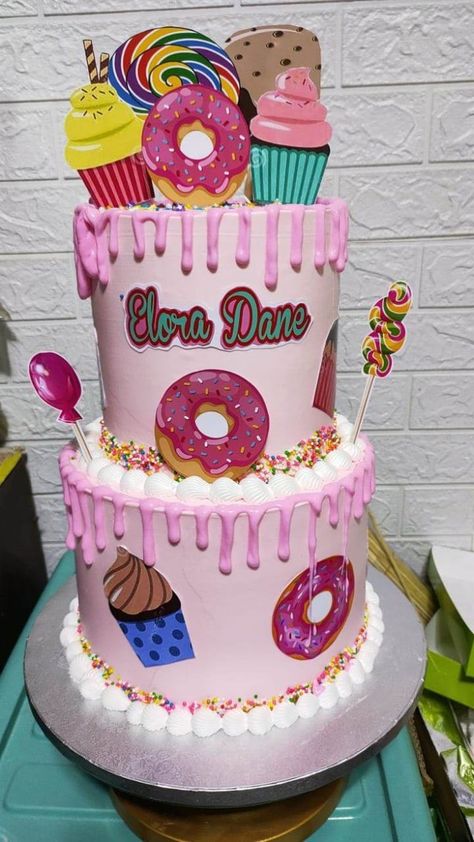 Candyland Cake Topper Printable, Candyland Cake Ideas, Candyland Theme Cake, Candyland Theme, Candyland Cake, Creative Creations, Birthday Cake Topper Printable, Theme Cake, Girl Cakes