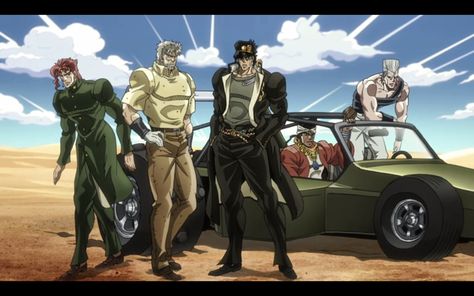 Crusader Wallpaper, Car Poses, Stardust Crusaders, Joseph Joestar, Stuck At Home, Jotaro Kujo, Jojo Anime, Psychological Thrillers, Anime Screenshots