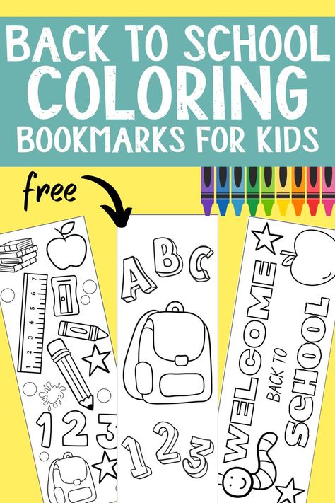 back to school colouring bookmarks Back To School Bookmarks Free Printable, Free Printable Bookmarks Templates, Colouring Bookmarks, School Bookmarks, Back To School Theme, Bookmarks For Kids, Free Printable Bookmarks, Coloring Bookmarks, Bookmark Template