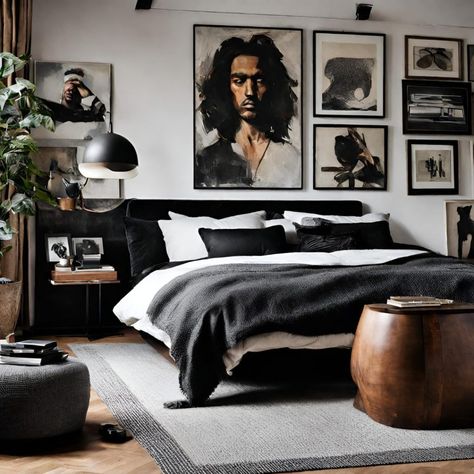 Adult Male Bedroom Ideas, Mens Apartment, Masculine Home Decor, Mens Apartment Decor, Teenager Bedroom Design, Male Bedroom Ideas, Classy Man, Bedroom Decor For Men, Birthday Decoration Ideas