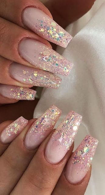 Gold Glitter Nails, Her Nails, Diy Tattoo, Prom Nails, Skull Tattoos, Fake Tattoos, Unique Beauty, Coffin Nails Designs, Pretty Acrylic Nails