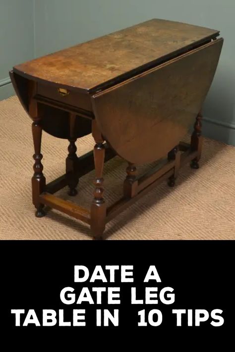 How to Date a Gate Leg Table Gateleg Table Makeover, Gate Leg Table Makeover, Antique Gate Leg Table, Gate Leg Table, Cottagecore Living, Gate Way, Furniture Fix, Table Makeover, Antique Store