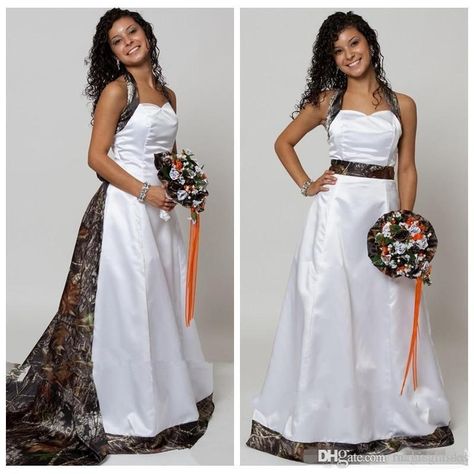 Halter Camo Wedding Dress with Detachable Train Halter Wedding Dress Camo Wedding Dress Camo Bridal Dress Online with $185.63/Piece on Fuchisabridal's Store | DHgate.com Camo Wedding Dress, Wedding Bridal Gowns, Camo Wedding Dresses, Halter Wedding, Camo Wedding, Detachable Train, Chapel Train, Gown Wedding, Alternative Wedding