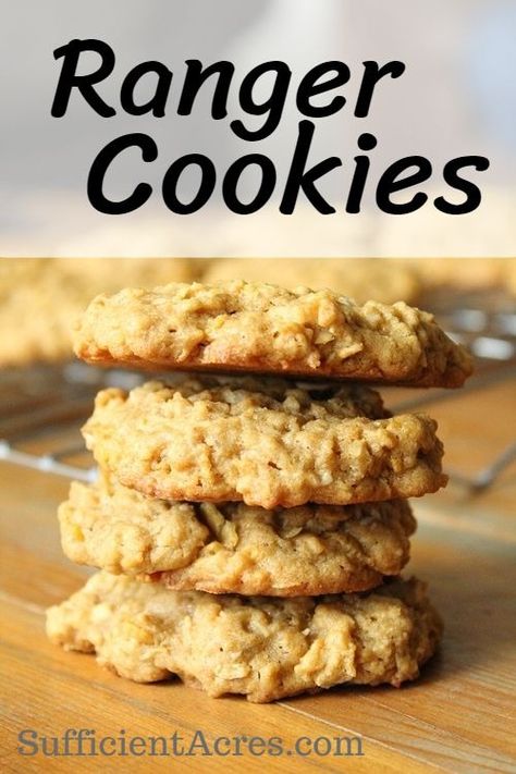 Food For Large Crowds, Ranger Cookies Recipe, Ice Cream Healthy, Low Fat Ice Cream, Ranger Cookies, Cornflake Cookies, Happy Habits, Cookies Healthy, Grab Food