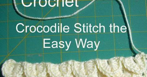 Picot Crochet, Crochet Crocodile, Crocodile Stitch, Crocheting Ideas, Mode Crochet, Pola Sulam, Stitch Crochet, Crochet Motifs, Crochet Stitches Tutorial