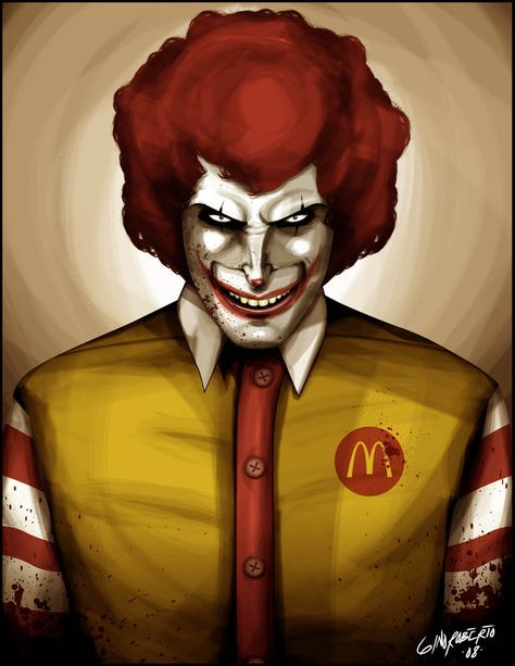 Mr. McDonald by ginoroberto on DeviantArt Clown Images, Clown Pics, Las Marianas, Evil Clown, Evil Clowns, Scary Clowns, Red Lobster, Man Wallpaper, Ghost Rider