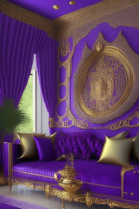 Everything Purple Everything Purple, Color Uva, Classy Bedroom Decor, Colorful Room Decor, Interior Design Principles, Purple Bedrooms, Tiny House Interior Design, Classy Bedroom, Rustic Bedroom Decor