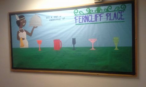 Princess And The Frog Bulletin Board, Frog Bulletin Board Ideas, Frog Bulletin Boards, Alcohol Awareness, Hall Decorations, Ra Bulletins, Ra Bulletin Boards, Ra Ideas, Bulletin Board Ideas