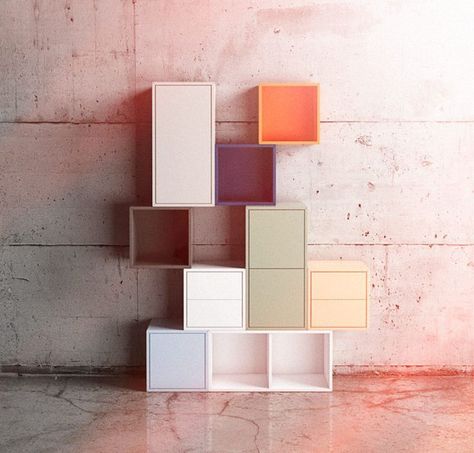 IKEA have just introduced a new storage unit called EKET. If you have a record collection you may well be familiar with Ikea’s Expedit storage unit which came in a small number of colours and… Eket Ikea, Ikea Eket, Ikea Tv, Minimalist Cabinet, Ikea Inspiration, Ikea Products, Ikea Living Room, Ikea Bedroom, Ikea Besta