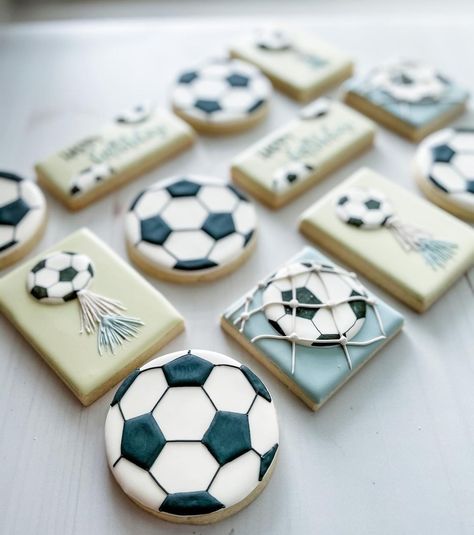 Soccer Birthday Cookies Decorated, Soccer Jersey Cookies Decorated, Soccer Decorated Cookies, Accountant Cookies, Soccer Cookies Decorated, Soccer Sugar Cookies, Soccer Birthday Theme, Sport Cookies, Soccer Cookies