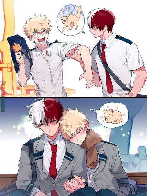 Todoroki X Bakugou, Futurisme Retro, Bakugou Manga, My Hero Academia Shouto, Mha Ships, Boku No Hero Academia Funny, Buko No Hero Academia, Bakugou Katsuki, My Hero Academia Episodes