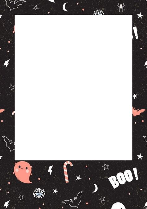 Halloween Polaroid Frame, Halloween Polaroid, Picture Frame Template, Insta Templates, Polaroid Frame, Photo Collage Template, Pretty Images, Digital Frame, Collage Template