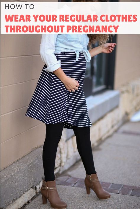 how to wear your regular clothes throughout pregnancy | maternity fashion | maternity style | maternity clothes | fashion blog | fashion blogger Maternity Clothes Hacks Ideas, Cute Maternity Outfits For Work, Fall Winter Maternity Style, Maternity Teacher Outfits, Maternity Outfits Work, Maternity Clothes Hacks, Maternity Skirt Outfits, Maternity Business Casual, Winter Maxi Skirt Outfit