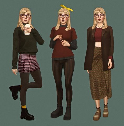 Tights Socks, Play Sims, Sims 4 Characters, Sims 4 Mm, Sims 4 Mods Clothes, Sims 4 Cas, Autumn Clothes, Ts4 Cc, Sims 4 Clothing