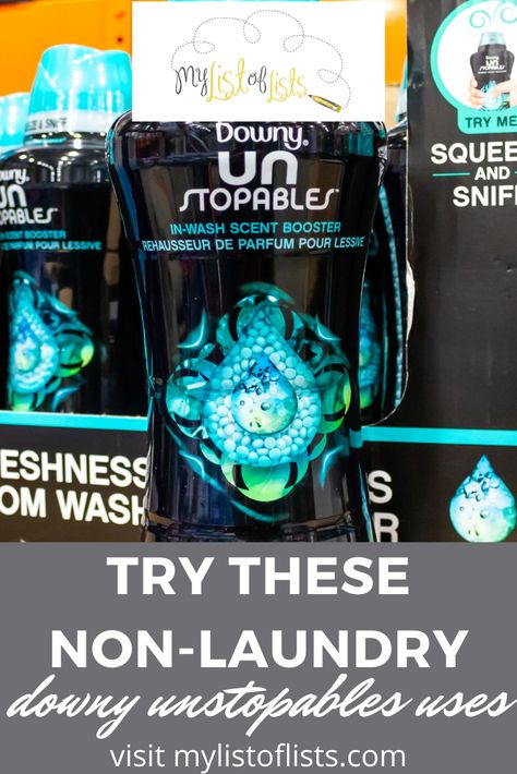 Keep that fresh smell in your home long after the candles have burned out with Downy Unstopables! #mylistoflistsblog #housetips #freshsmell #clean Downy Unstoppables, Downy Unstopables, Mr Clean, Scent Booster, Smell Fresh, Household Tips, Household Hacks, Household Items, Laundry Room