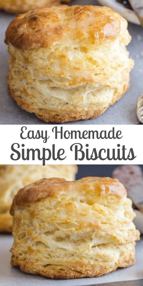 Dinner Biscuits, Simple Biscuits, Gravy Chicken, Easy Homemade Biscuits, Homemade Biscuits Recipe, Easy Biscuit Recipe, Biscuit Bread, Biscuit Rolls, Biscuits Easy