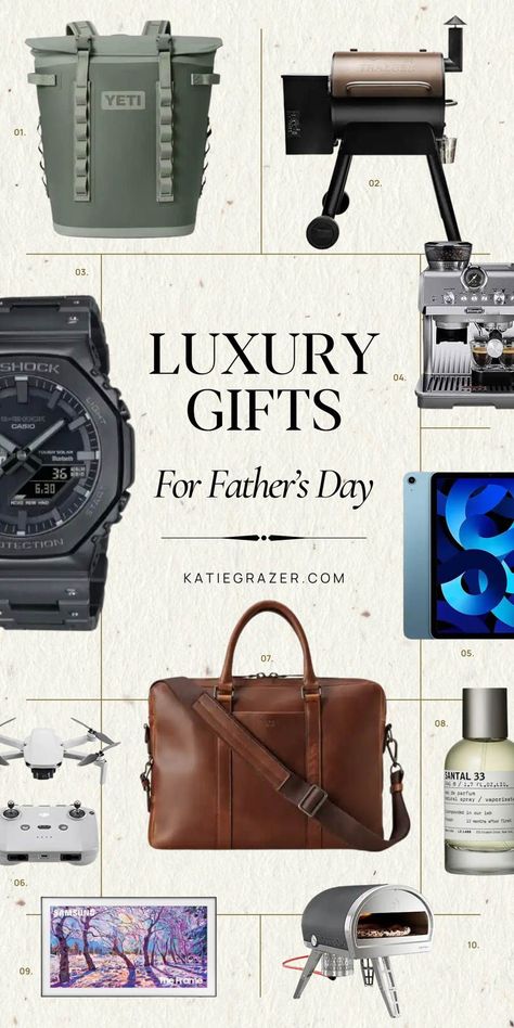 Discover the ultimate luxury Father's Day gifts that are sure to make dad feel extra special! From high-tech gadgets to sophisticated style upgrades, find the perfect splurge-worthy present that suits his unique taste. Whether it's outdoor adventures or enhancing his home, our curated list will guide you to the perfect gift. Click to shop and celebrate dad in style! Father's Day gift ideas, luxury gifts for dad, best gifts for dad, Father's Day shopping guide, unique Father's Day present Father’s Day Gift Ideas Adults, Father’s Day Presents, Father’s Day Ideas, Father’s Day Gift Ideas, Father’s Day Gifts, Fathers Day Gifts Ideas From Kids, Dads Day Gifts, Unique Fathers Day Gifts Ideas, Fathersday Gift Ideas