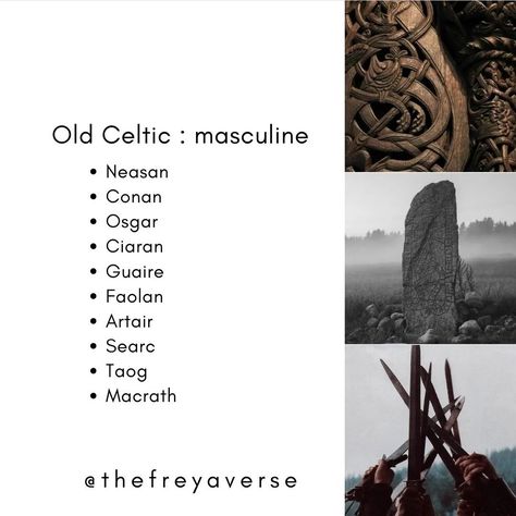 Old Celtic Names, Druid Names, Dnd Names, Korean Boy Names, Celtic Names, Oc Names, Fantasy Story Ideas, Fantasy Character Names, Best Character Names