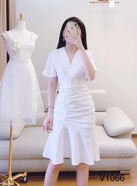 Graduation Outfit White Dress, Sunday Dress Design Simple, Mizo Sunday Dresses, Sunday Dress Mizo Simple, Sunday Dress Outfit Classy, Korean Fashion Dress Party, Sunday Dress Mizo, Frock For Teens, Sunday Dress Design