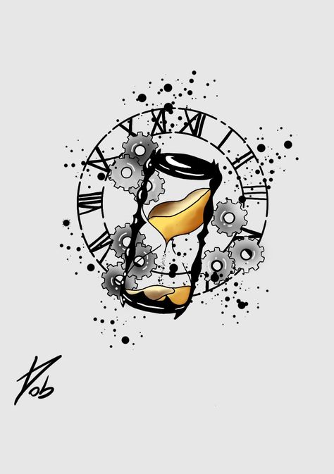 Clock Painting Ideas On Canvas, Easy Hourglass Drawing, Magical Hourglass Art, Hourglass Sketch Drawings, Hourglass Graphic Design, Clock Drawing Sketches, Hourglass Drawing, Clock Drawings, Hourglass Tattoo