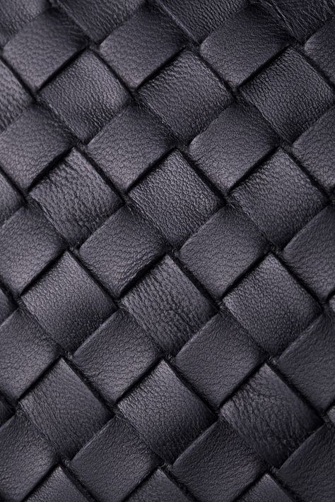 Black woven leather Leaf Vector, Woven Leather Bag, Texture Inspiration, Bag Details, Material Textures, Materials And Textures, Leather Weaving, Leather Texture, Fabric Texture