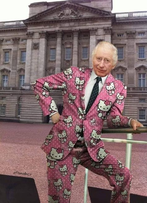 Photos: Humorous Edits Of King Charles and Queen Camilla Created By An Artist Mens Fashion Blazer Casual Classy, Charles Meme, Queen Eli, British Traditions, Queen Camilla, Royal Family England, Family Funny, Mens Fashion Classy, Family Event