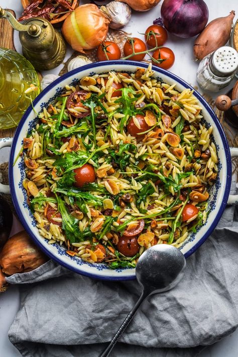 Orzo Salat, Orzo, Salad, Pasta, Pins