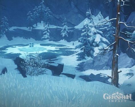 Dragonspine Scenery, Dragonspine Aesthetic, Genshin Impact Dragonspine, Genshin Christmas, Genshin Dr, Genshin Aesthetic, Most Favorite, Winter Scenes, Genshin Impact