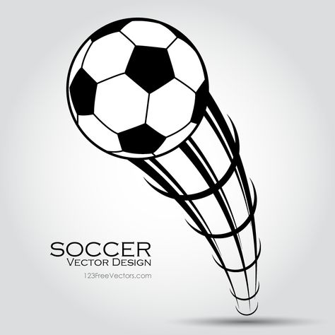 Flying Soccer Ball Clip Art Football Clipart Black And White, Football Clipart, Black And White Football, Free Vector Illustration, Clipart Black And White, Web Designs, Free Vectors, Graphic Image, Football Soccer